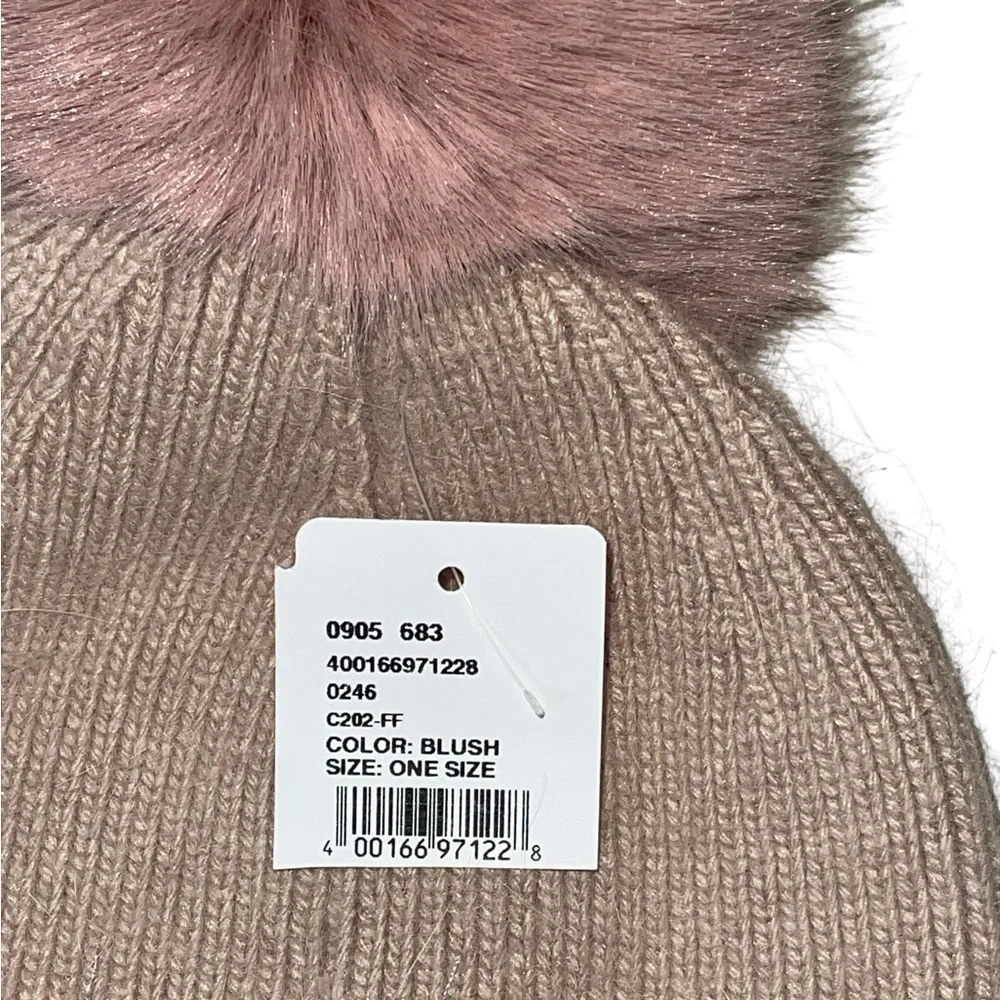 FURLUX Wool and Cashmere PomPom Blush Beanie
NWT - Picture 4 of 9